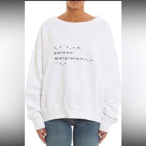 Maison Margiela White Sweatshirt - S